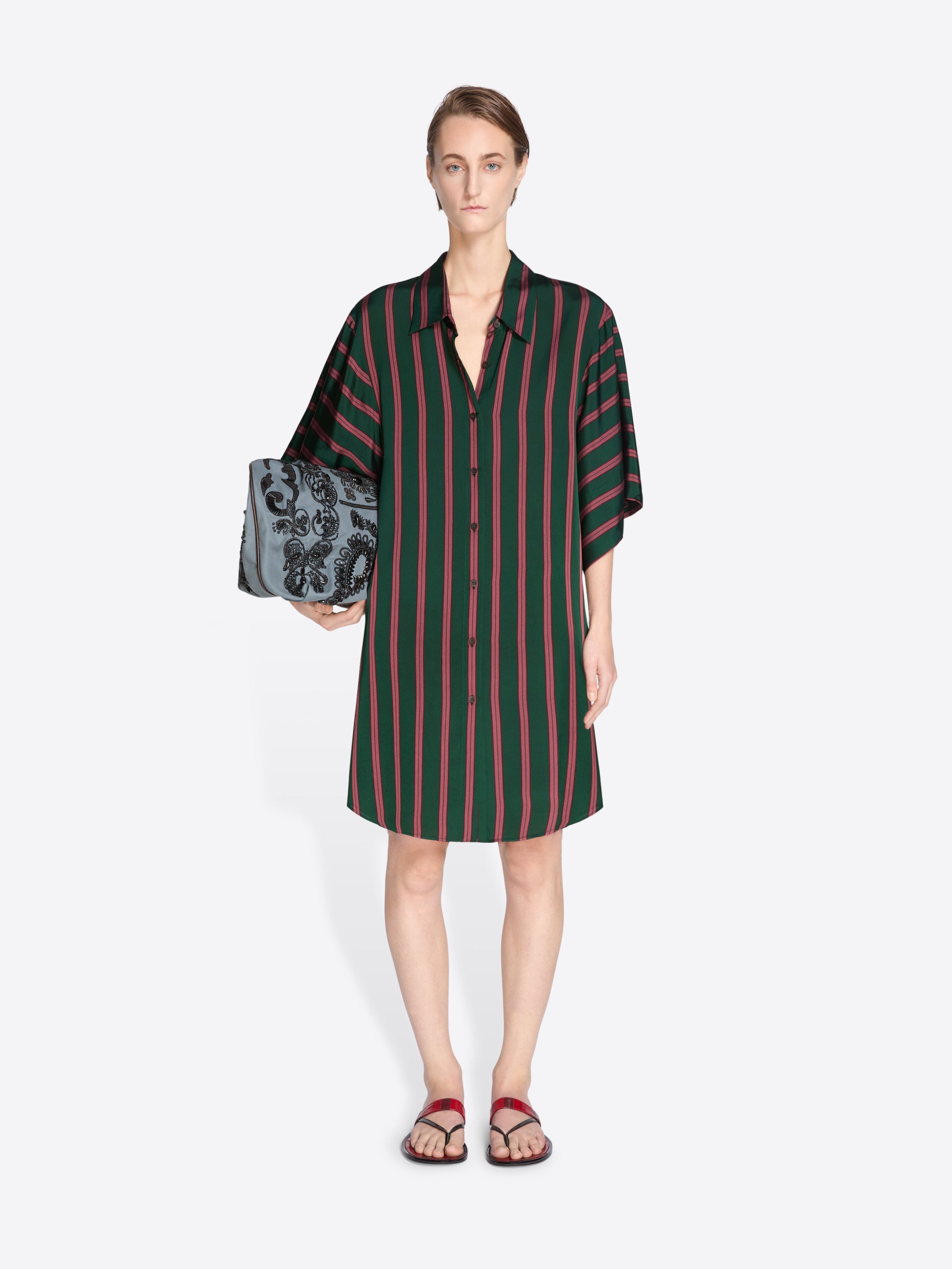 Viscose Silk Shirt Dress